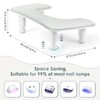 LIONVISON Manicure Arm Rest for Nails Tech: U-Shaped Adjustable Nail
