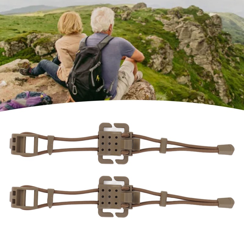 2Pcs Backpack Binding Clip MOLLE Gear Organizer Fastener Elastic Binding