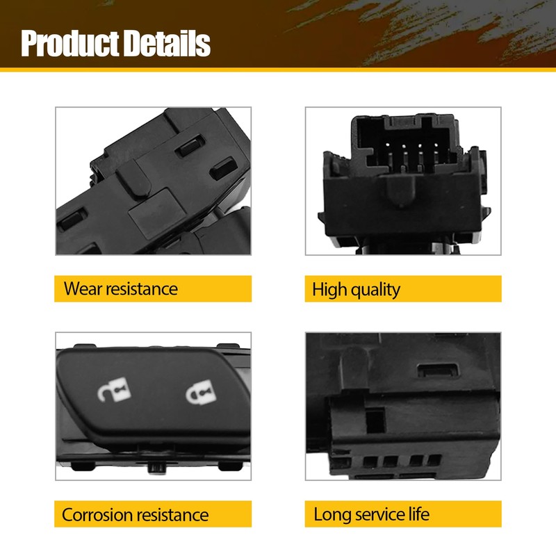 22899701 Door Lock Switch Button Driver Side Fit for Chevy