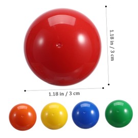 50pcs Openable Colored Balls Plastic Raffle Drawing Props for Party Games Bingo and Surprises Compact Lightweight Multi-color Green Red Yellow