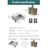 CAMPINGMOON Portable Charcoal Grill Fire Pit Small Stainless Steel for