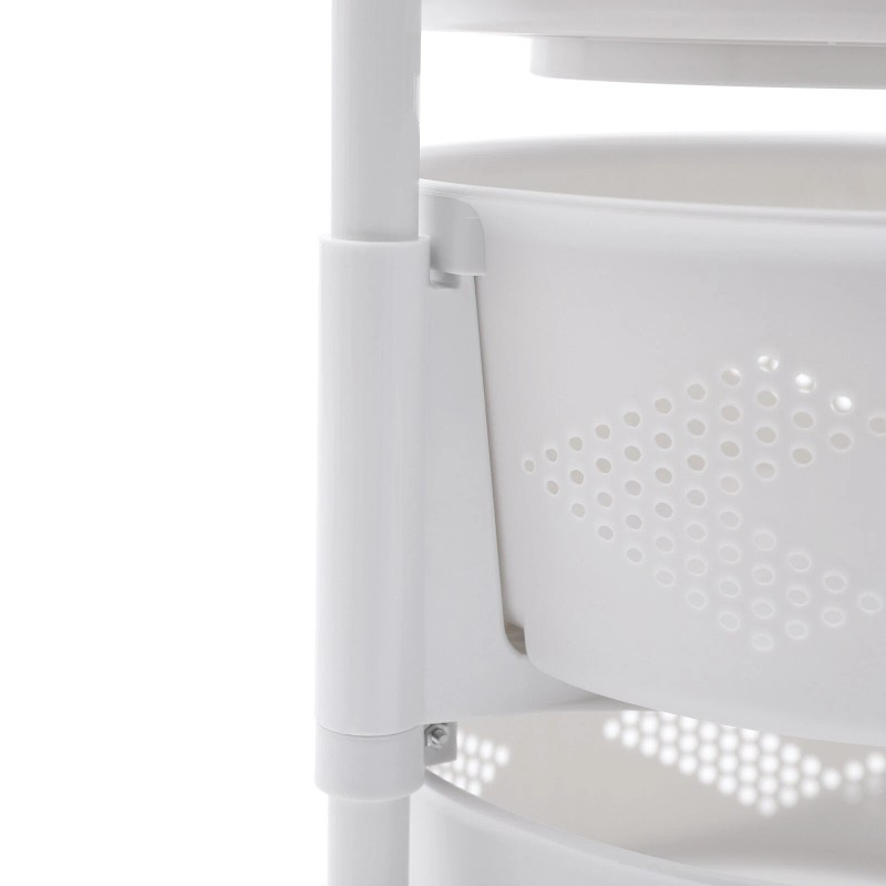 CNCEST Multi-Layer Vegetable Rotating Basket Rack Fruit Snack Storage Kitchen