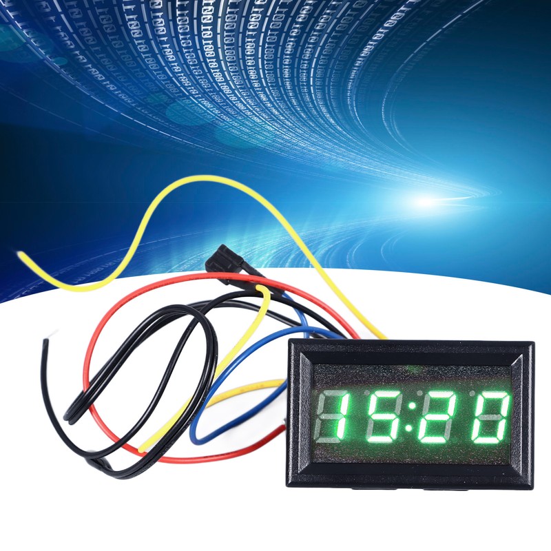 Car Smart Digital Thermometer 3 in 1 Nightlight LED Digital