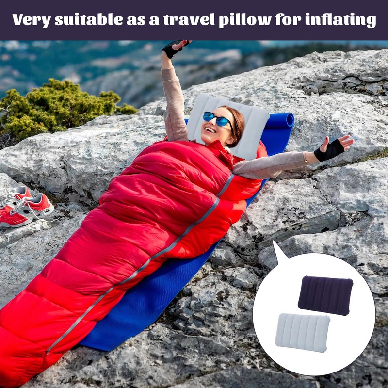 2 PCS Inflatable Pillows,Ultralight Compact Blow Up Pillow,Portable Inflatable Travel