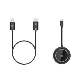Rattock System, Easy Plug and Connect Wireless HDMI Transmitter (USB-C to HDMI), RS-WLHD2, Wireless Output, Wireless Connection, Up to 5 Devices, Type-C Port, Mirroring Mode, Extended Mode