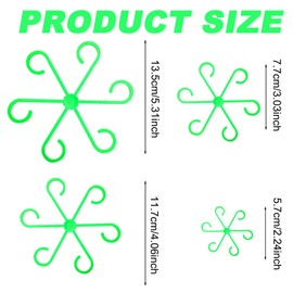 KASESSS Pack of 8 Plant Support Shrub Holders, Monstera Trellis Support Ring for Monstera Plant and Alocasia, Plant Holder, Various Sizes, Plant Stem Holder, Plant Support for Climbing Plants