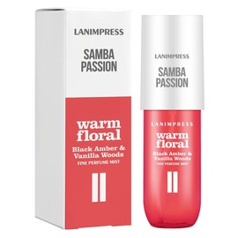 LANIMPRESS perfume mist, SAMBA PASSION No.2 Warm Floral type fragrance spray, Blacke Amber & Vanilla Woods, Eau De Parfum, sol de janeiro scent - Specification: 2 PCS