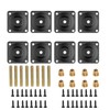 Floatdream Pack of 8 Leg Mounting Plates, Furniture Mounting Plates,