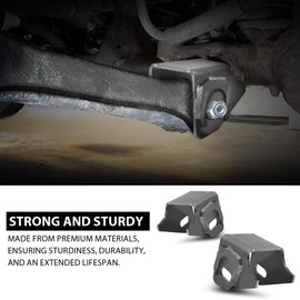 Weld-on Lower Control Arm Mounts Compatible with Jeep Wrangler TJ 1997-2006/Cherokee XJ 1984-2001/Grand Cherokee ZJ 1993-1998/Comanche MJ 1986-1992 Heavy Duty Iron Material