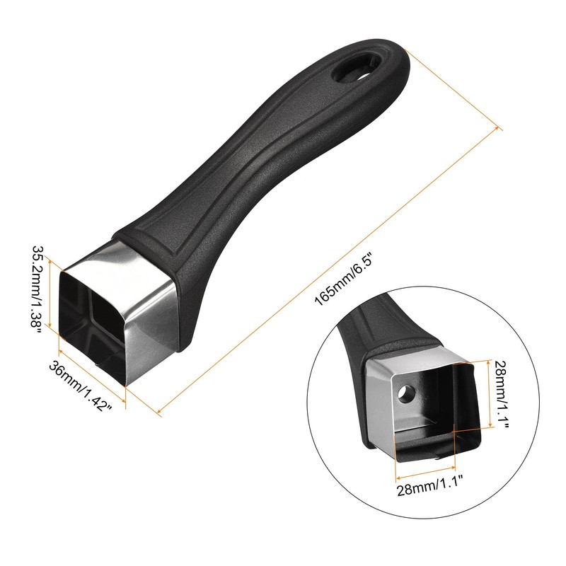 sourcing map Pan Replacement Handle 165mm/6.5inch with Screw Nonstick Saucepan