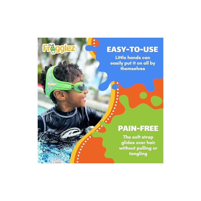 Frogglez Comfortable Universal Swimming Goggles Strap for Kids