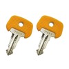 BODYA Ignition Switch Key 2pcs Replacement 701 Yellow for Jungheinrich