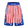 TOONRAIN Boxing Costume for Men Star Print Red Blue Holiday