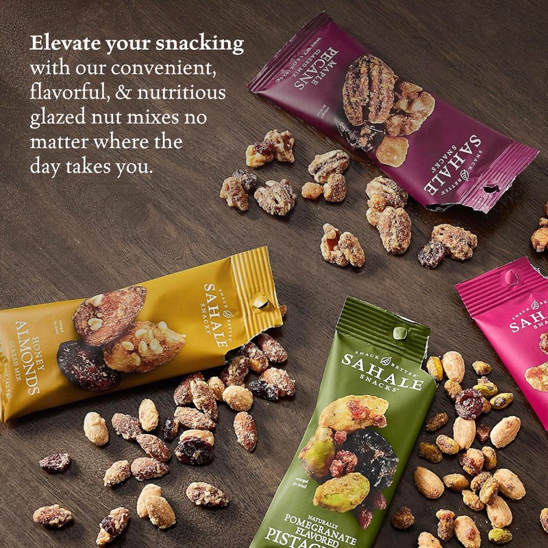 Sahale Snacks Glazed Mix Nut Blend Variety Pack, 1.5 Oz
