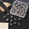 Ornazy 60 pcs 6 Styles Tibetan Buddha Head Spacer Beads
