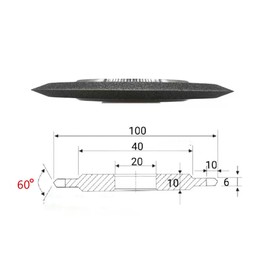 Diamond Grinding Wheel, 4 Inch, V-Shaped Groove, 60 Degree, Electroplated Abrasive for Hard Alloy Sharpening (100mm/4inch, 320, Fine)