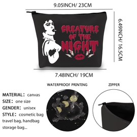 XYANFA Rocky Horror Cosmetic Bag Picture Show Gift Fans Gift Horror Movie Themed Gifts