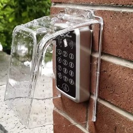 투명 빗물 케이스 인터폰방수커버 방수커버 덮개 [N. N17A 구멍 포함] Transparent Rainwater Case Intercom Waterproof Cover Waterproof Cover Lid [N. N17A With Hole]