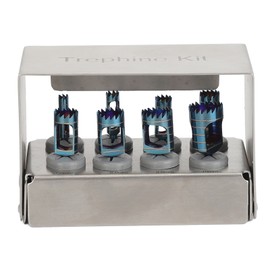 8pcs Dental Trephine Drills Kit Dentist Implant Instruments Tools Trephine Burs with Holder 3 To 10mm