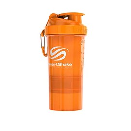 SmartShake O2GO NEON Orange Protein Shaker 20.2 fl oz (600 ml)