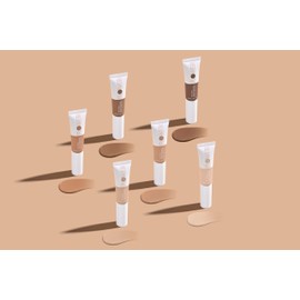 FLOWER BEAUTY By Drew Barrymore Get Real Serum Concealer - Brightens Skin + Blurs Blemishes - Hydrating Serum- Medium Honey