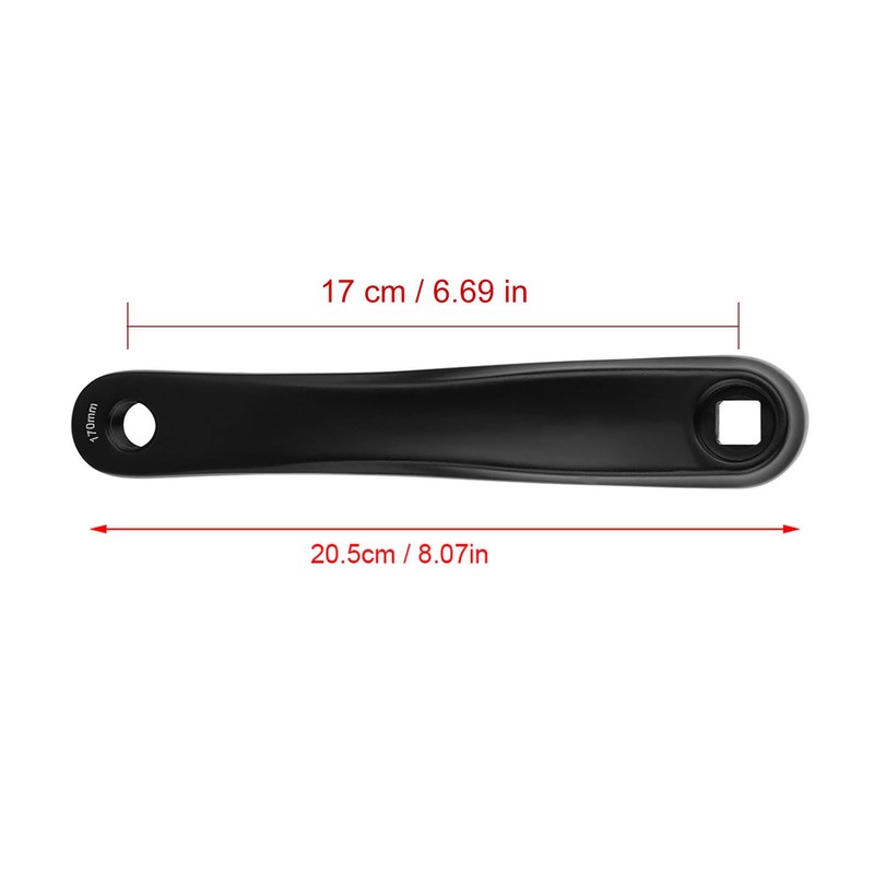 Bnineteenteam Bicycle Crank Arm, Aluminum Alloy Left Hand Crank Arm