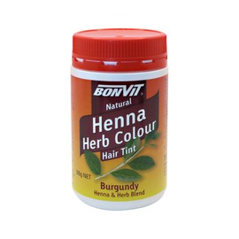 Bonvit Natural Henna Herb Colour Hair Tint Burgundy 100g