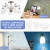 PATIKIL 1.65" Hole 5.35" High Plastic Lampshade, 5 Pcs Horseshoe