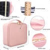 Hometric Make up Organizer Bag with Makeup Brush Set for