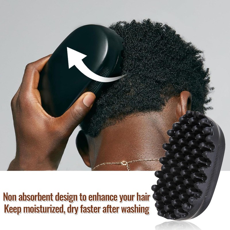Rubber Twist Curling Hair Brush, African Curly Rubber Brush Sponge,