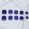 Yienate False Nail for Toes Chic Exquisite Bling Bride Royal