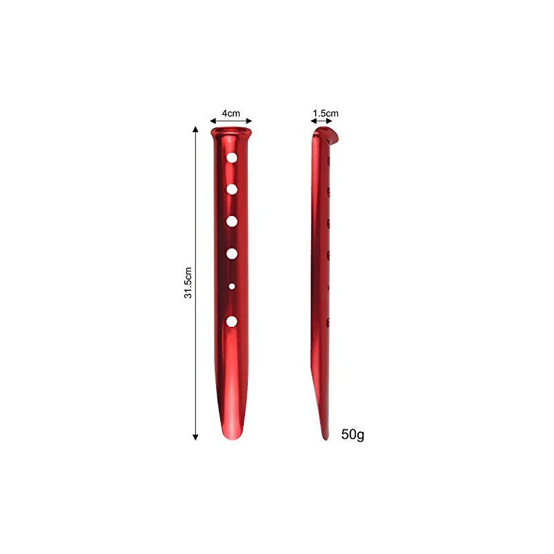 Lomo Aluminium Snow Tent Peg - 4 Pack - Dead