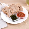 Tongke Double Compartment Condiment Container with Lids, Disposable Clear Salad