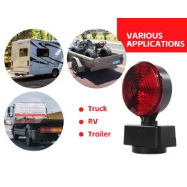 MAXXHAUL MAXXHAUL 50871 Magnetic ONE LED Trailer Tail Towing Light Kit DOT Turn Brake Parking Lights for Truck RV Boat Car Bike Trailer