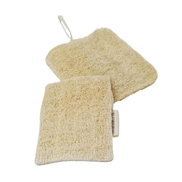 Pack of 2 Natural Fibre Loofah Sponges