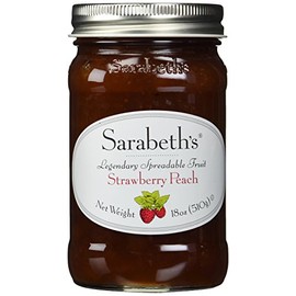 SARABETHS FRUIT SPRD STRWBRY PEACH 18OZ