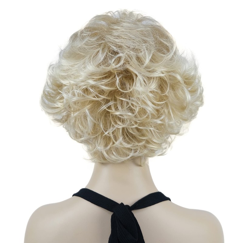 Lydell 8" Short Curly Women Wigs Soft Shaggy Layered Classic