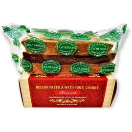 Belevini Tasty and Healthy Belyov Pastila with Sour Cherry, Handmade, Made from Baked Apples, No Sugar Added, Gluten-free, Pack of 2