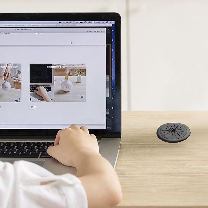 4 Pcs Desk Grommet, 60 mm Round Desk Cable Hole,Plastic