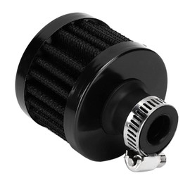 Vent Crankcase Ventilation, 13 mm/0.5 inch Mini Air Intake Filter Vent Crankcase Ventilation Universal Car Accessories (Noire) (Black)