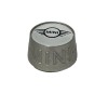MINI Cooper Emblem Logo Silver Tire Valve Stem Caps Set