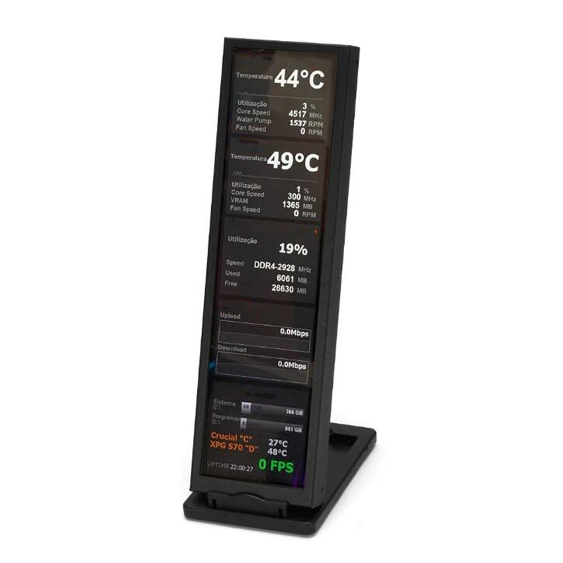 8.8in Computer Temp Monitor IPS 1920x480 60Hz for AIDA64 USB
