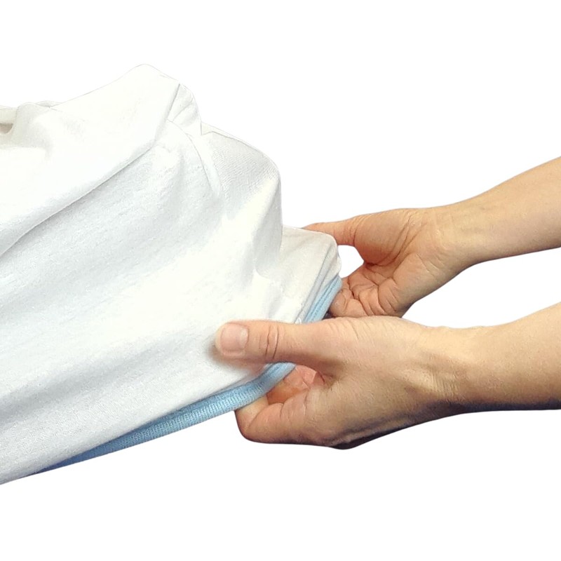 Interfit Knitted Fitted Sheet, White, Single Bed, Fits Hospital Beds