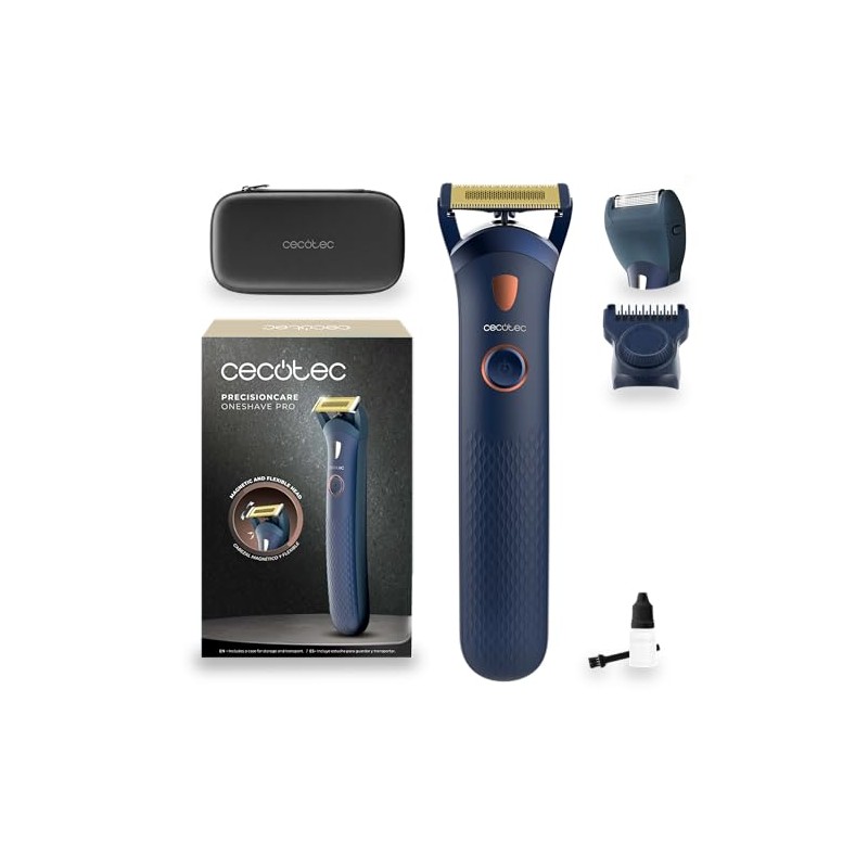 Cecotec Beard Trimmer PrecisionCare OneShave Pro Titanium Blades Flex Head