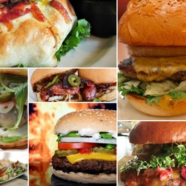 Kerafactum Burger Bell Black Cloche Cover for Grilling & Melting Cheeseburger Burger Cover for Hamburger Steaks Melts Cheese Stainless Steel Plancha Accessories