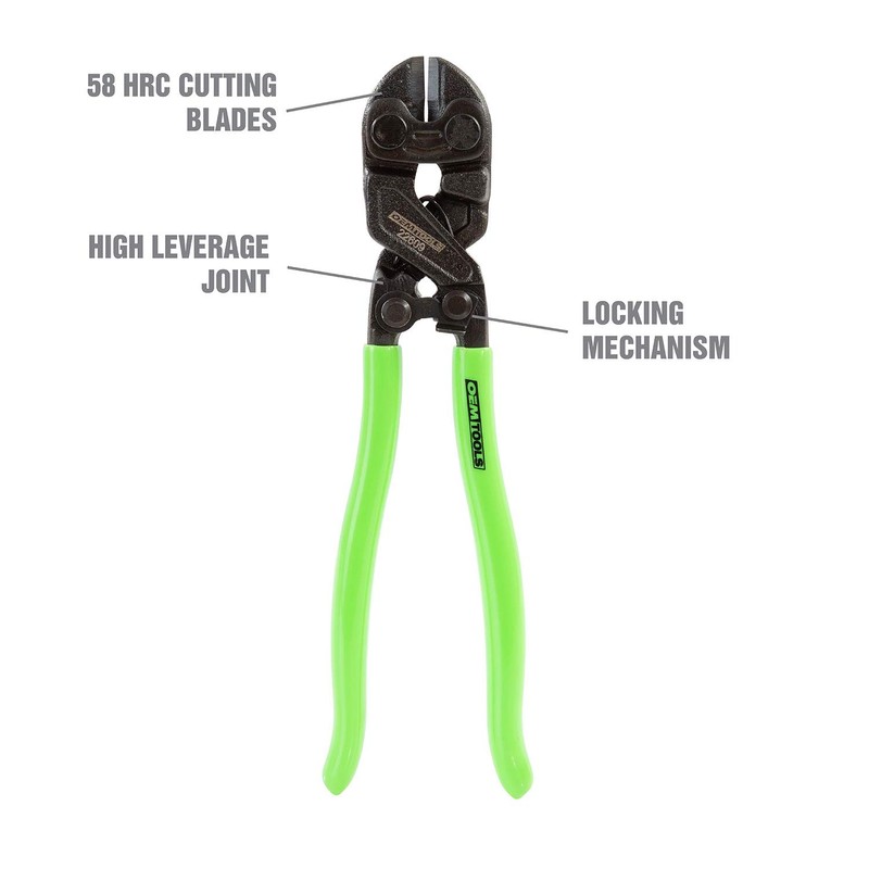OEMTOOLS 22609 8" Bolt Cutter, Wire Cutters Heavy Duty, Bolt