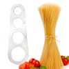 Lmyzcbzl 4-Holes Stainless Steel Spaghetti Measurer, Spaghetti Measuring Ruler, Stainless