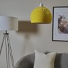 MiniSun | Mini Retro Gloss Yellow Arco Style Dome Ceiling