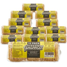 Casabe Gourmet Large Cassava Chips - 12 Pack (2.46 oz) – Vegan, Gluten Free Organic & Low Carb Bread Casabe Crackers Made of Cassava Flour | Healthy Snack Option | Made in Venezuela