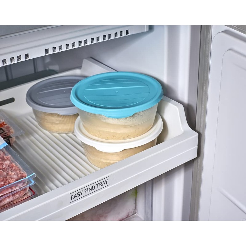 RoyalFay Piccolo Pizza Ball Box with Lid, Pizza Dough Balls,